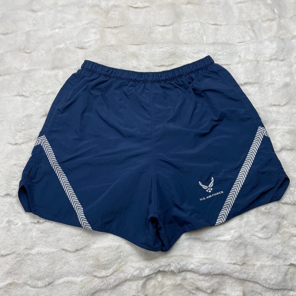 🔥US Air Force Men’s Trunks Shorts Blue Brief Line Physical Training Running